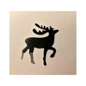 Dekor rénszarvas  lézervágott 5db/cs 6cm x 0,3mm