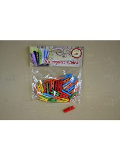Csipesz fa színes 2,5x0,3cm 50db/cs