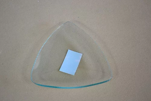Üvegtányér háromszög 12,5cm