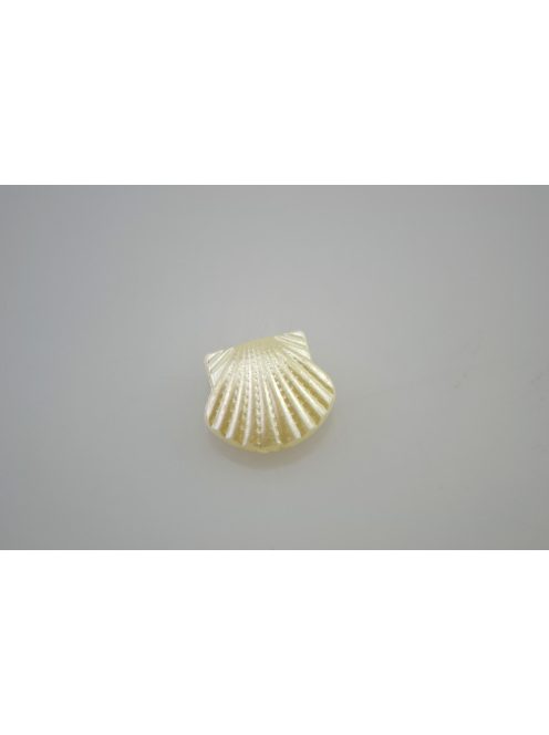 Shell fehér gyöngy fűzhető 20db/cs KAGYLÓ