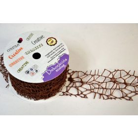 Dekorációs szalag 5cm x 9,2m BARNA