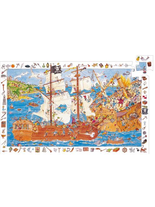Megfigyeltető puzzle - Kalózok - Pirates