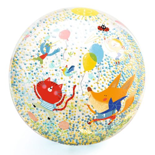 Felfújható labda, Ø 35 cm - Csörgő-zörgő labda - Bubbles ball