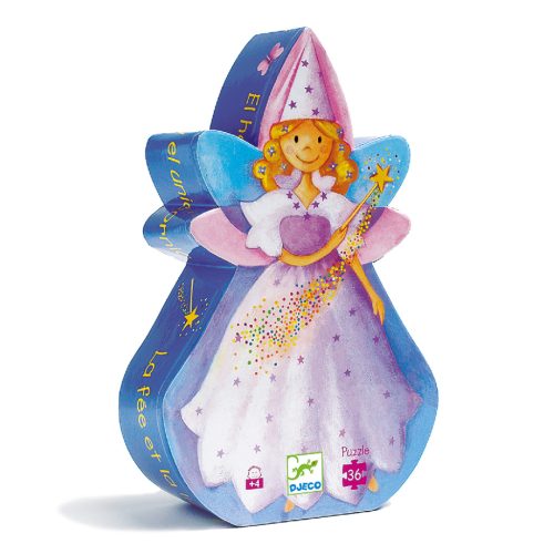 Formadobozos puzzle - Tündér és az egyszarvú - The fairy and the unicorn