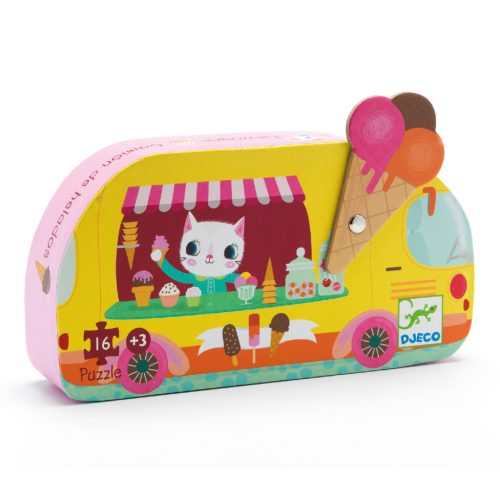 Mini puzzle - Fagyis kocsi - Ice cream truck