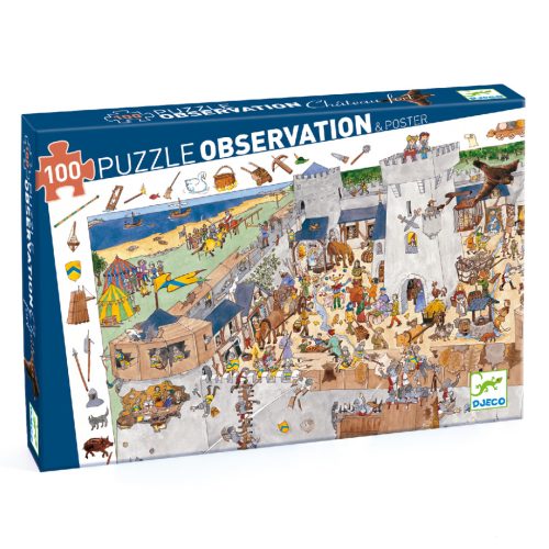 Megfigyeltető puzzle - Bevehetetlen vár 100 db-os - Fortified castle