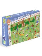 Megfigyeltető puzzle - Kisbarátok a kertben, 35 db-os - Little friends' garden - 35 pcs - FSC MIX