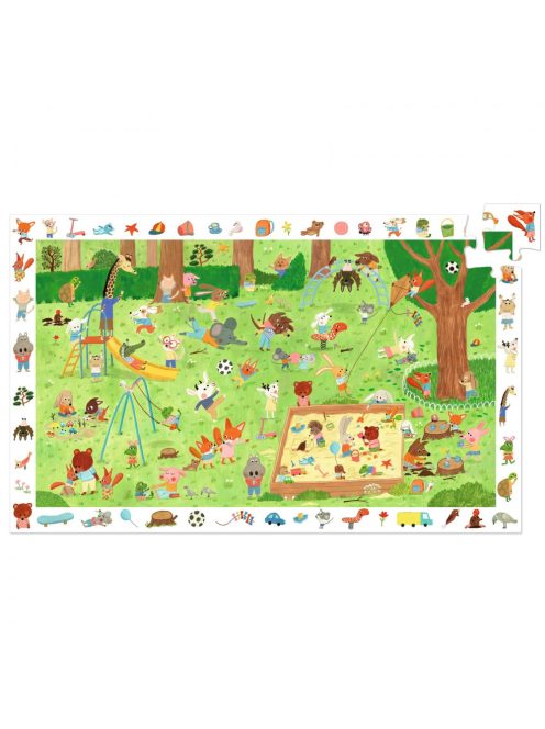 Megfigyeltető puzzle - Kisbarátok a kertben, 35 db-os - Little friends' garden - 35 pcs - FSC MIX