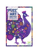 Művész puzzle - Páva - Peacock