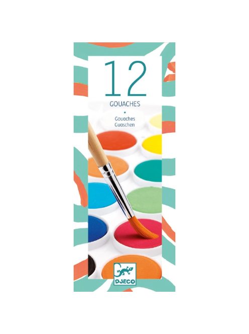 Gouache festék - 12 klasszikus szín -12 couleurs gouache