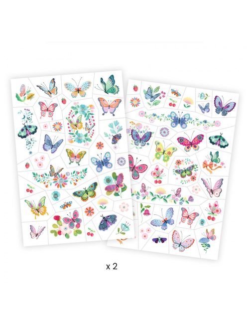 Tetováló matricák - Álompillangók - Dream butterflies - FSC MIX