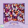 Wooden beads, buterflies