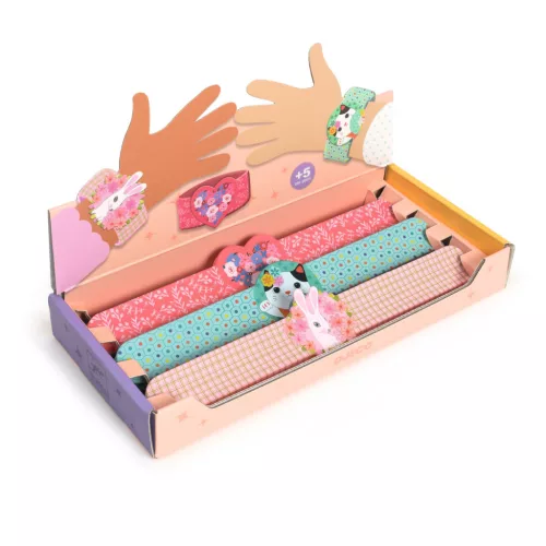 Rácsapós karkötő - Szív, Macsek, Nyúl - Slap bracelets heart,rabbit,cat