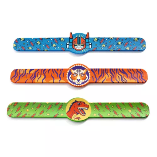 Rácsapós karkötő - Dínó, Tigris, Szuperhős - Winding bracelets dino, tiger, superhero