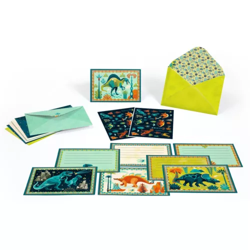 Meghívó készlet - Dínó parti - Cric croc, Dino Rock !