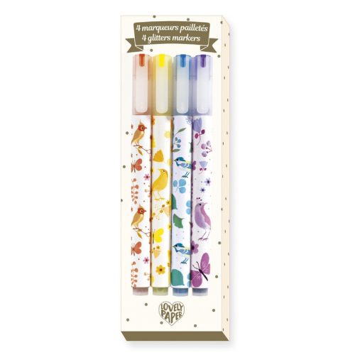 Csillámtoll, 4 szín - 4 Tinou glitter markers