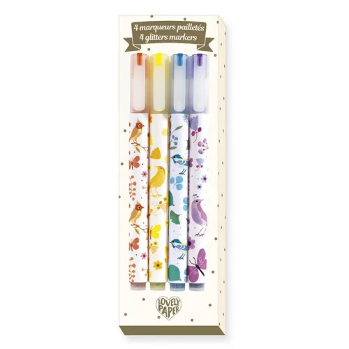 Csillámtoll, 4 szín - 4 Tinou glitter markers