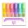 Szövegkiemelő mini toll készlet 6 pasztell színben - 6 mini pastel highlighters