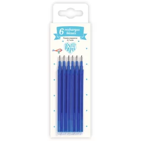   Tollbetét - Kék, 6 db-os - Stylo friction bleu + 3 recharges