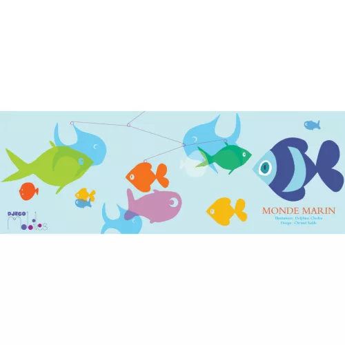 Szélmobil függődísz - A tenger világa - Marine world