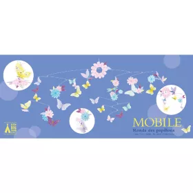   Szélmobil függődísz - Pillangó forgatag - Butterfly twirl