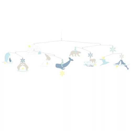 Szélmobil függődísz - Jegesmedvék - Polar bears (FSC)