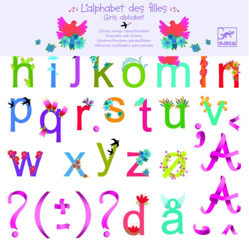 Falmatrica - Betűkészlet lányoknak - Girls alphabet