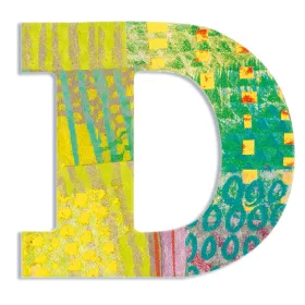 Dekorbetű - D - Peacock letter