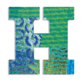 Dekorbetű - H - Peacock letter