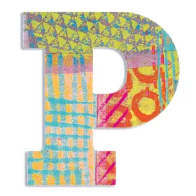 Dekorbetű - P - Peacock letter