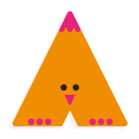 A - Graphic animal letter