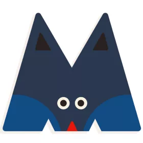 M - Graphic animal letter