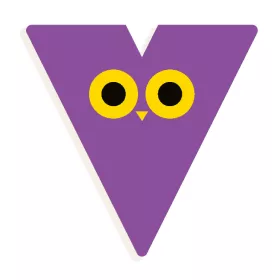 V - Graphic animal letter
