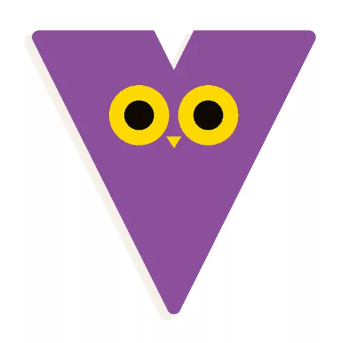 V - Graphic animal letter
