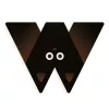 W - Graphic animal letter