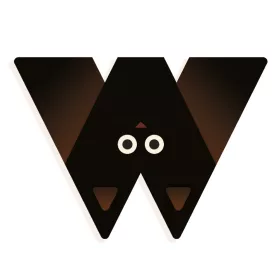 W - Graphic animal letter