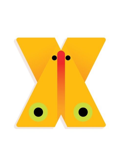 X - Graphic animal letter