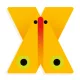 X - Graphic animal letter