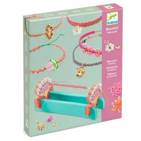   Ékszerkészítő készlet - Rózsaszín makramé karkötők - Pink macrame bracelets