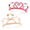 Ékszerkészítő készlet - Páros tiara, pink - Duo of tiaras, Pink