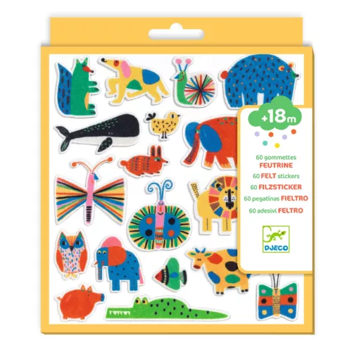 Matricák - Állatkák mindenhol! 60 filcmatrica - Animals everywhere!
