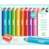 Kreatív eszközök - Vastag viaszceruza, 12 szín - 12 chunky wax crayons