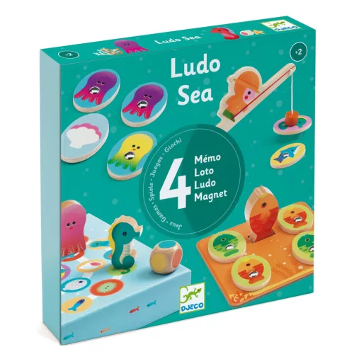 Társasjáték - Tengerben - Ludo Sea - 4 games