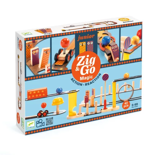 Építőjáték - Varázslatos, 43 db-os - Zig and Go Junior - Magic