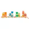 Húzható- és építőjáték - Kisvonat, 34 db-os - Créaroule, my little train