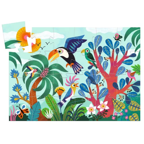 Formadobozos puzzle - Koki Tukán, 24 db-os - Coco the Toucan