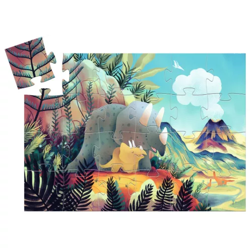 Formadobozos puzzle - Teo a kis dínó, 24 db-os - Teo the dino