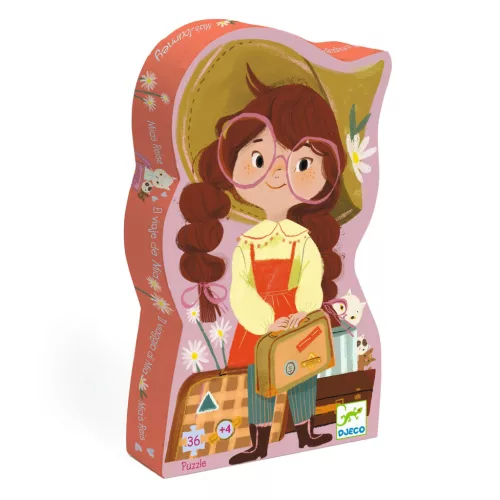 Formadobozos puzzle - Mia utazása, 36 db-os - Mia's Journey
