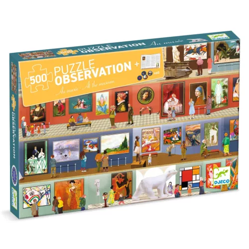 Megfigyeltető puzzle - A múzeumban, 500 db-os - At the Museum + booklet