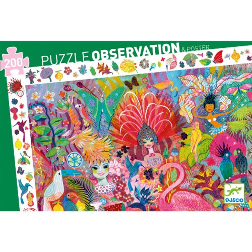 Megfigyeltető puzzle - Riói karnevál, 200 db-os - Rio Carnival